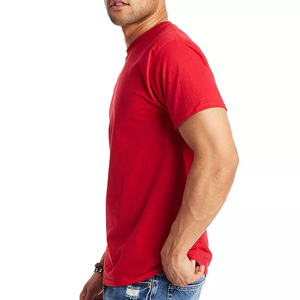 Camiseta de algodón informal de verano para hombre, camiseta de manga corta con diseño liso y cuello redondo, transpirable y ligera para uso diario - Product Image 5