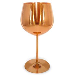 Lujosas copas de vino irrompibles recubiertas de oro inastillables con tallo de acero inoxidable para hombres y mujeres - Product Image 4