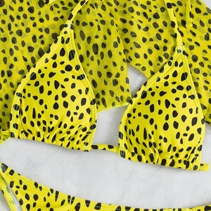 บิกินีชิ้นเดียวเว้าลึกผ้าบิกินี่เซ็กซี่ชุดว่ายน้ำประดับพลอยเทียม - Product Image 6