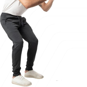 Pantalon de survêtement en molleton pour homme avec poche et taille élastique avec cordon de serrage respirant - Product Image 2