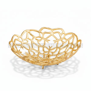 Bandeja de servicio redonda de aluminio y placa de cargador Textura antigua Banquete de hotel Proveedor de fábrica Fabricante exportador mayorista - Product Image 6