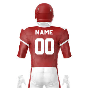 Ensemble de maillot de football américain pour homme, col en V, manches courtes, streetwear, maille respirante en polyester - Product Image 6