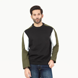 Blanc impression personnalisée col rond goutte épaule hommes hiver sweat 500 Gsm polaire 100% coton écologique de haute qualité - Product Image 1