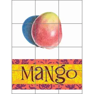 Chamberlain Mango Tropical Fruit Art Azulejo de cerámica Mural Backsplash Murales de pared - Product Image 1