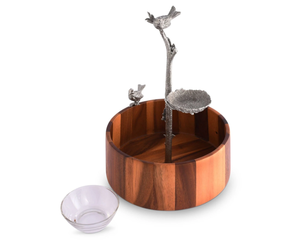 Bol rond de nidification d'oiseaux en bois moderne en laiton AK bol à fruits de haute qualité pour accessoires de cuisine/vaisselle - Product Image 4