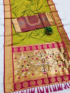 Hansraj Paithani Saree en soie à Mumbai Fournisseurs en gros pour Diwali décontracté et occasions de mariage - Product Image 2