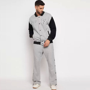 Chaqueta universitaria de lana para hombre, parches de chenilla personalizados, forro acolchado de moda, bombardero de béisbol a prueba de viento, Parte delantera personalizable - Product Image 4