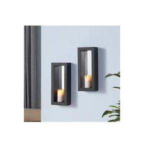 <b>Black</b> Colored Metal Decorative Indoor Wall Mounted <b>Candle</b> Sconce Wedding Decoration Metal <b>Candle</b> <b>Holder</b> for Wall - Product Image 3