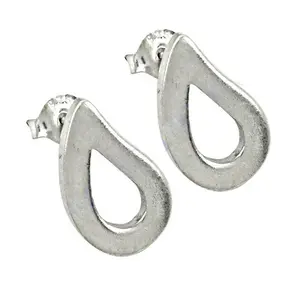 Pendientes de Plata 925 con Forma de Lágrima, Minimalistas, con Corte Diamante/Pera/Princesa, en Oro Rosa/Blanco con Cuarzo/Diamantes - Modernos - Product Image 2
