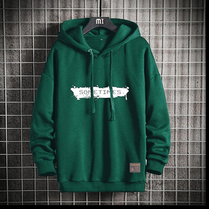 เสื้อฮู้ดดี้ผู้ชายคุณภาพพรีเมียมรุ่นใหม่ล่าสุด ผ้าฝ้าย 100% สวมใส่สบาย ระบายอากาศได้ดี มีกระเป๋า ดีไซน์ทันสมัย ทรงปกติ สำหรับผู้ใหญ่ - Product Image 1