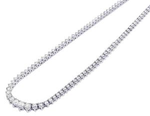 Elegant Moissanite Diamond Gold Plated S925 <b>Silver</b> <b>Tennis</b> Chain For Special Party & Everyday Wear - Product Image 1
