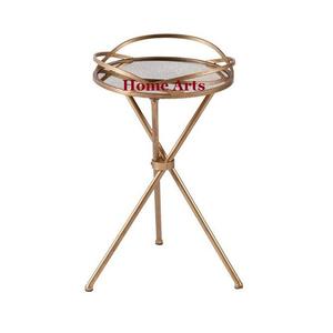 Lot de 3 plateaux de service de différentes tailles plateau rond en métal et verre thé café pour hôtel restaurant - Product Image 5