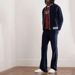 Men's High Quality Canvas Fleece Bomber Varsity Jackets Custom Cool Winter Wear with Stand Pocket Decoration Hood - Product Image 6