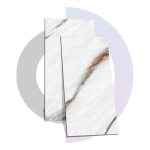 Baldosas de porcelana brillante de alta calidad 600x1200MM Fiago Bianco - Product Image 1