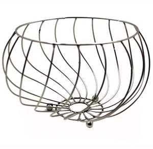 Wholesale Bulk Matt Black Iron Stylish Wire Bowl Fruit Bowl for <b>Table</b> <b>Top</b> Decoration Handmade Customized - Product Image 5