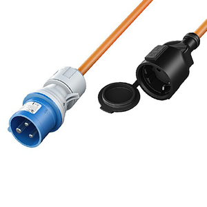 Cavo adattatore da campeggio Caravana 3 poli Spina CEE con contatto di protezione Accoppiamento 1,5 m - Product Image 2