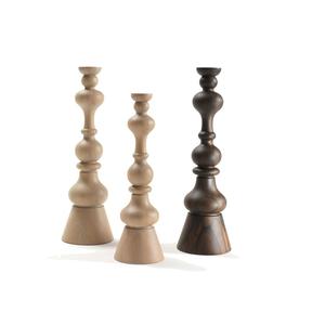 ผู้ผลิตและจําหน่ายเชิงเทียนไม้ดีไซน์แฟนซี คุณภาพสูง เชิงเทียนไม้ธรรมชาติสีเทา ราคาดี - Product Image 6