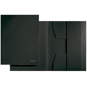 Leitz 100% Recycled Black DIN <b>A4</b> Legal <b>Folder</b> Pendarec Cardboard 100% Recycled LEITZ - Product Image 1