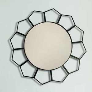 Espejo de pared de Metal moderno más vendido, diseño de flores de dormitorio hecho a medida, alta calidad y para bodas - Product Image 6