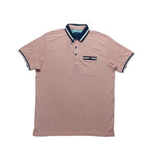 เสื้อโปโลผู้ชายทรงสลิมฟิตสีพื้นปกนุ่มมีสไตล์แบบพรีเมียมเสื้อโปโลขนาดพิเศษออกแบบได้ตามต้องการ - Product Image 3