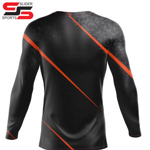 OEM Mma Rushguard à séchage rapide à manches longues Rushguard Rashguard à impression personnalisée Rashguard à sublimation - Product Image 2