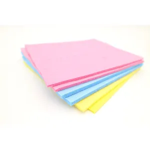 High Quality Swedish Wood Pulp Cotton Cloths Cellulose Sponge Dishcloth Household Cleaning Cloth Multipurpose Cleaning Tool