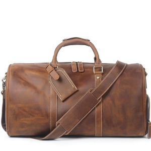 Sacs de voyage en cuir faits à la main en gros pour l'extérieur, avec doublure en polyester, style sportif, logo et tailles personnalisés pour une utilisation en extérieur - Product Image 1