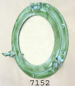 Antiguo de aluminio náutico nuevo ojo de buey náutico con espejo menos producto de decoración de ventana de vidrio transparente para la venta hecho en La India - Product Image 6
