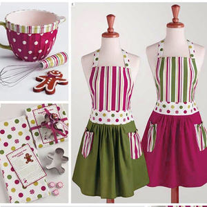 Tablier de cuisine en coton avec fermeture à nouer à vendre - Product Image 2