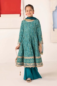 Gilet brodé formel pakistanais longue robe enfants Eid mariage Mehndi événements enfants Lehenga Choli évacuation de l'humidité - Product Image 3