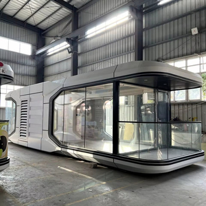 Offre Spéciale maisons de luxe préfabriquées à design personnalisé maison conteneur véranda à mur de verre d'un côté à vendre à dubaï livraison gratuite - Product Image 1