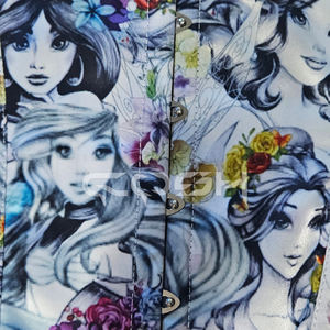 Corset sur mesure en satin avec imprimé artistique de fille |   Bustier Corset de Mode pour Femmes - Product Image 4