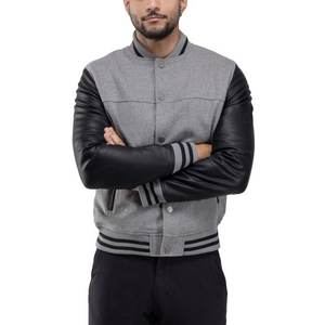 Men's Varsity <b>Jacket</b> Genuine Leather Sleeve and Wool Blend Letterman <b>Boys</b> College Varsity <b>Jackets</b> XS-5XL - Product Image 3