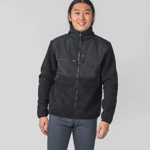 Veste polaire Sherpa à glissière intégrale avec doublure en peluche Vêtements d'extérieur élégants et chauds, parfaits pour un usage quotidien et les aventures en plein air - Product Image 1