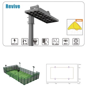 IK10 IP66 LED Paddle Court Light 150/250W 160LM/W <span class=keywords><strong>ULR</strong></span> 0 Padel Court Padel Lumière Padel Tennis Lumière pour Intérieur Extérieur - Product Image 3