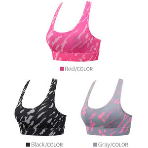 Soutien-gorge de sport pour femmes créé avec un matériau extensible sans couture respirant design léger contrôle de l'humidité et vêtements d'entraînement flexibles - Product Image 4