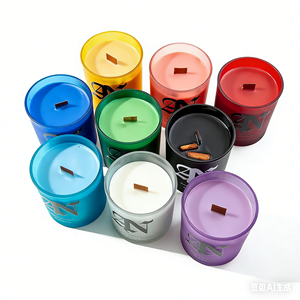 LANJO Personalized <b>Soy</b> Wax <b>Candle</b> Handmade 100% Natural Organic Aromatherapy Scented Glass Jar <b>Candle</b> Thanksgiving Christmas - Product Image 3