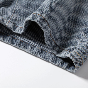 กางเกงยีนส์ขาสั้นผ้าฝ้ายน้ำหนักเบา เนื้อผ้านุ่ม ระบายอากาศได้ดี กางเกงยีนส์ขาสั้นลายพิมพ์สไตล์สตรีท กางเกงยีนส์ขาสั้นผ้าฝ้ายคุณภาพสูง เนื้อผ้าหนา ไม่ซีดจาง - Product Image 3