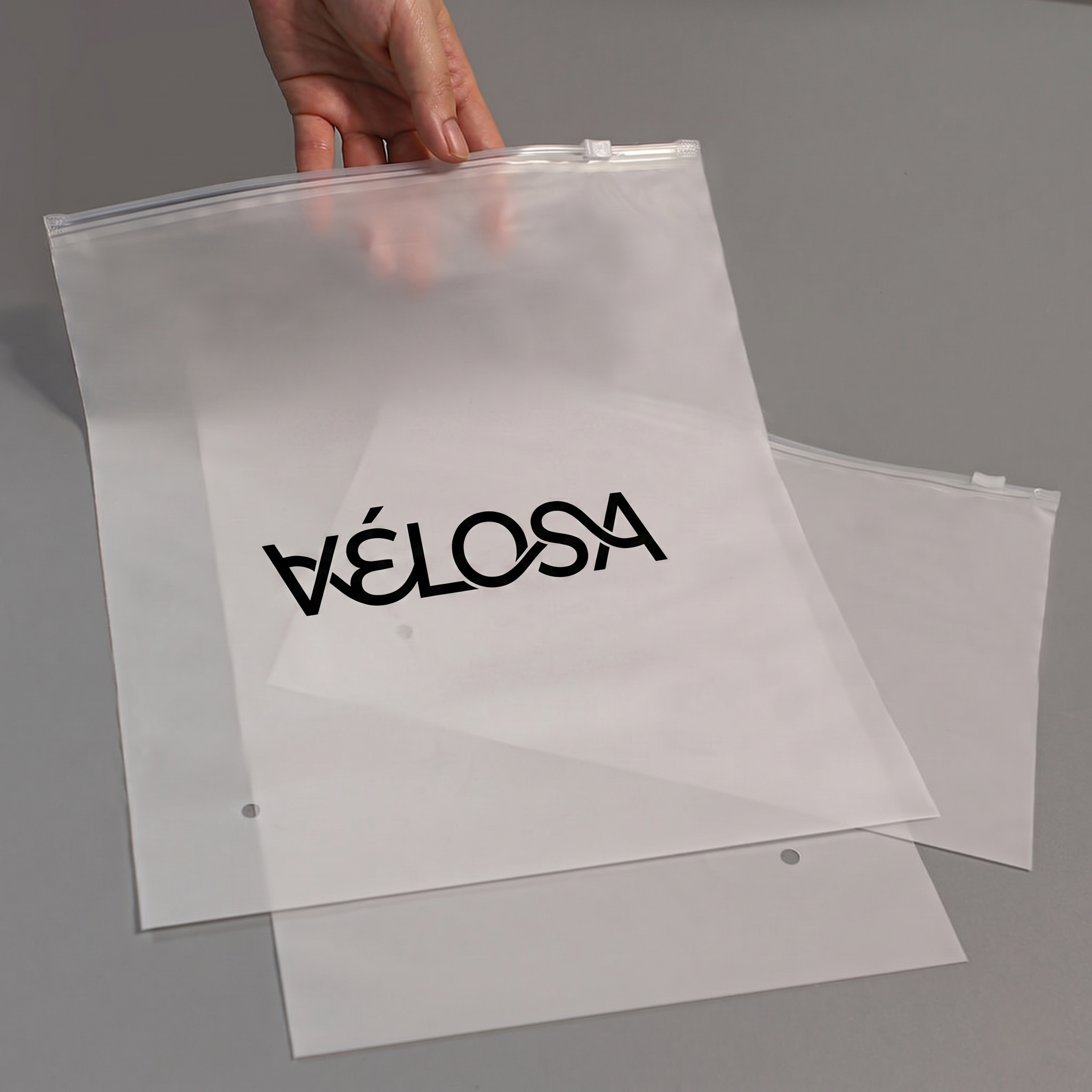 Wholesale Custom Frosted CPE Zipper Bag for Clothing Packaging Plastic Slider Ziplock Bag for T-shirt Pants Gift Garment Storage