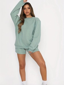 เซ็ต2ชิ้นสำหรับผู้หญิงชุด2ชิ้นแบบลำลองสำหรับฤดูร้อนชุดของผู้หญิงแบบเรียบง่ายผ้าฝ้ายออร์แกนิกระบายอากาศได้ดี100% ใหม่ - Product Image 2