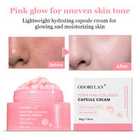 Gel de soin de la peau anti-âge blanchissant végétalien Pdrn saumon adn visage rose collagène capsule crème hydratante niacinamide