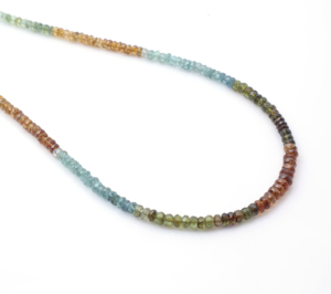 Luxe multicolore Tourmaline pierres précieuses perles à facettes collier à la main perlé brin bijoux pour femmes en gros bijoux fournitures - Product Image 3