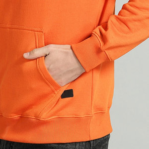 Alta Venta de calidad de los hombres de invierno de moda suave Puffer impresión 3D hecho a medida de algodón polar pulóver liso teñido poliéster/algodón - Product Image 4