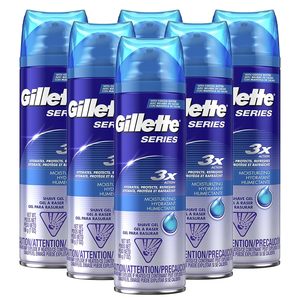 Gillettee Fusion5 Gel de Afeitado de Triple Cuchilla Ultra Sensible con Mango de Bambú Cuchillas de Acero Inoxidable Uso Facial y Corporal 7oz Paquete de 6 - Product Image 3