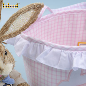 Bolso de Mano ODM para Niñas, Diseño Floral con Aplicaciones de Conejos, Cierre Deslizante, Retardante de Llama, Bordado a Mano, Verano-BB2974 OEKO-TEX - Product Image 3