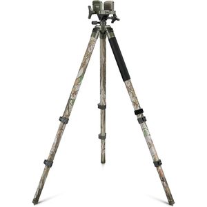 Trakiom Camo <b>Tripod</b> Stand 60 Inches Aluminum Lightweight With Clamp Head Bubble Level For Hunting Shooting - Product Image 1