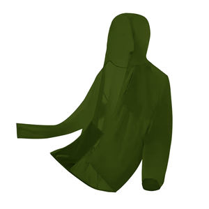 Secado rápido ecológico cálido portátil impermeable liso teñido deportes al aire libre secado rápido abrigos capucha reflectante personalizado hombres - Product Image 4