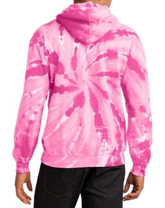 OEM Custom Wholesale Oversized Tie Dye Pullover Fleece <b>Hoodie</b> for <b>Men</b> hooded warm tie dye sweatshirt <b>red</b> and black - Product Image 3