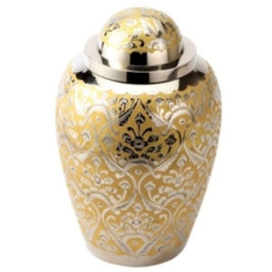 โกศบรรจุอัฐิผู้ใหญ่ โดมท็อป รุ่นขายดี ทนทาน ทำจากทองเหลือง ดีไซน์สวยงาม สีเงิน สีทอง สำหรับงานศพ - Product Image 3