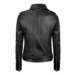 Streetwear New Style Women Leather <b>Jackets</b> High Quality Genuine Leather Women <b>Jackets</b> Low MOQ Best Sale - Product Image 3